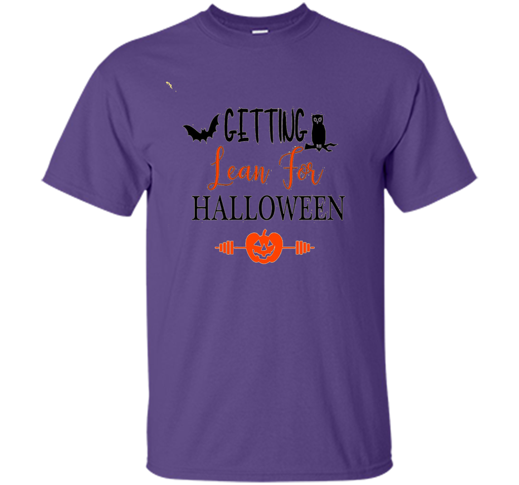 Getting Lean for Halloween Tshirt Halloween Workout Wear Tee shirt Purple