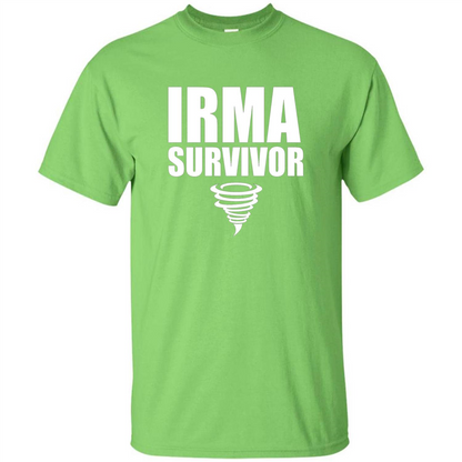 Hurricane Irma Survivor T-shirt Lime