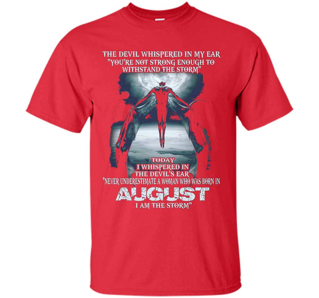 The Devil Born In August The Storm T-shirt Red