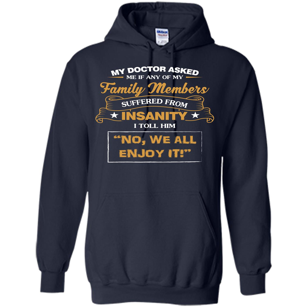 Family T-shirt We All Enjoy It Navy