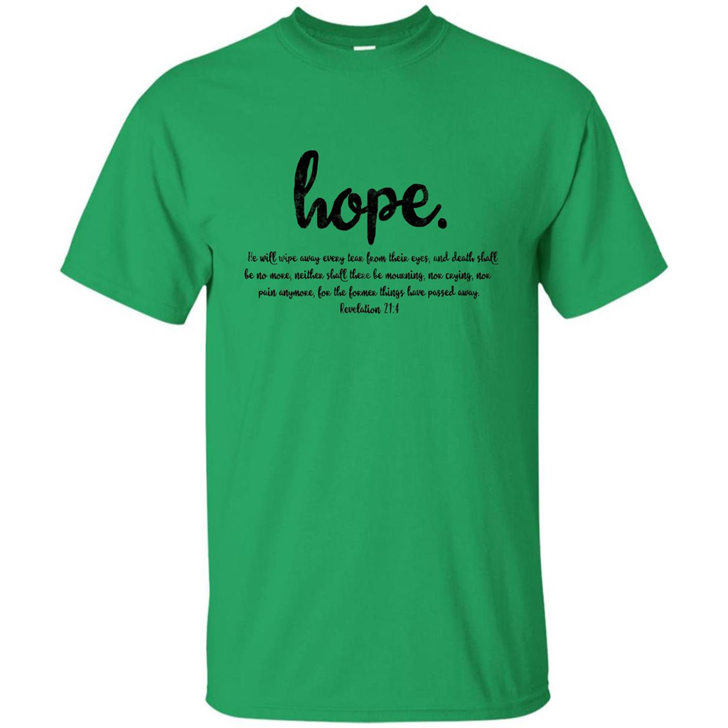 Hope Inspiration Tshirt With Bible Quote Irish Green