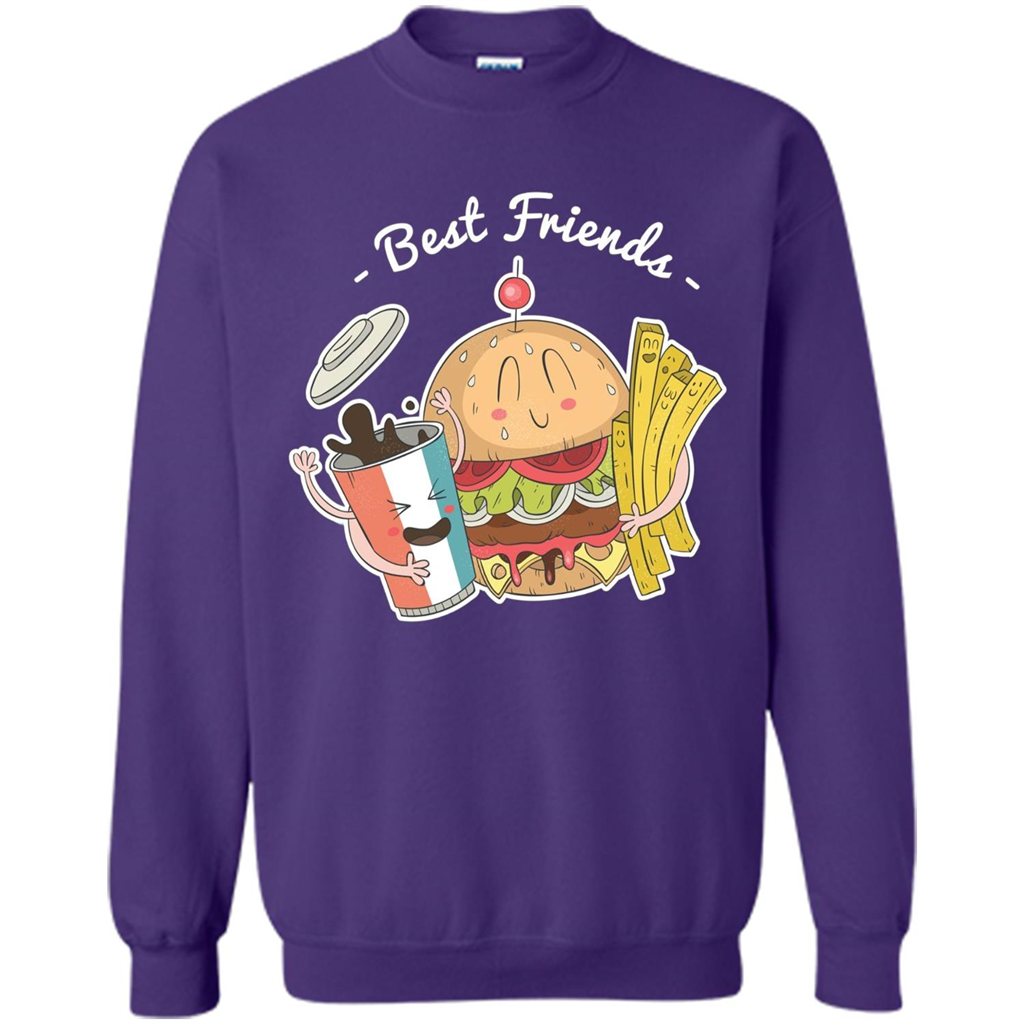 Burger Lover T-shirt Best Friends Delicious Orange