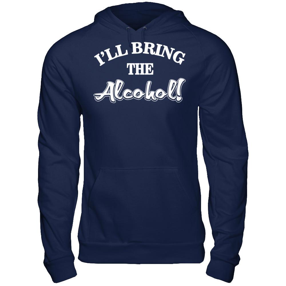 I'll Bring The Alcohol T-shirt Gildan - Pullover Hoodie Navy