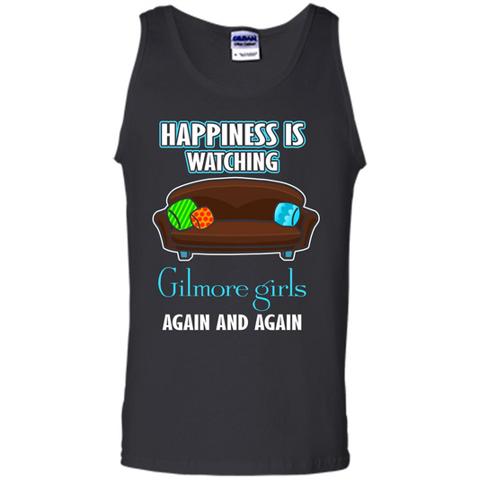 Movie T-shirt Happiness Is Watching Again And Again Black