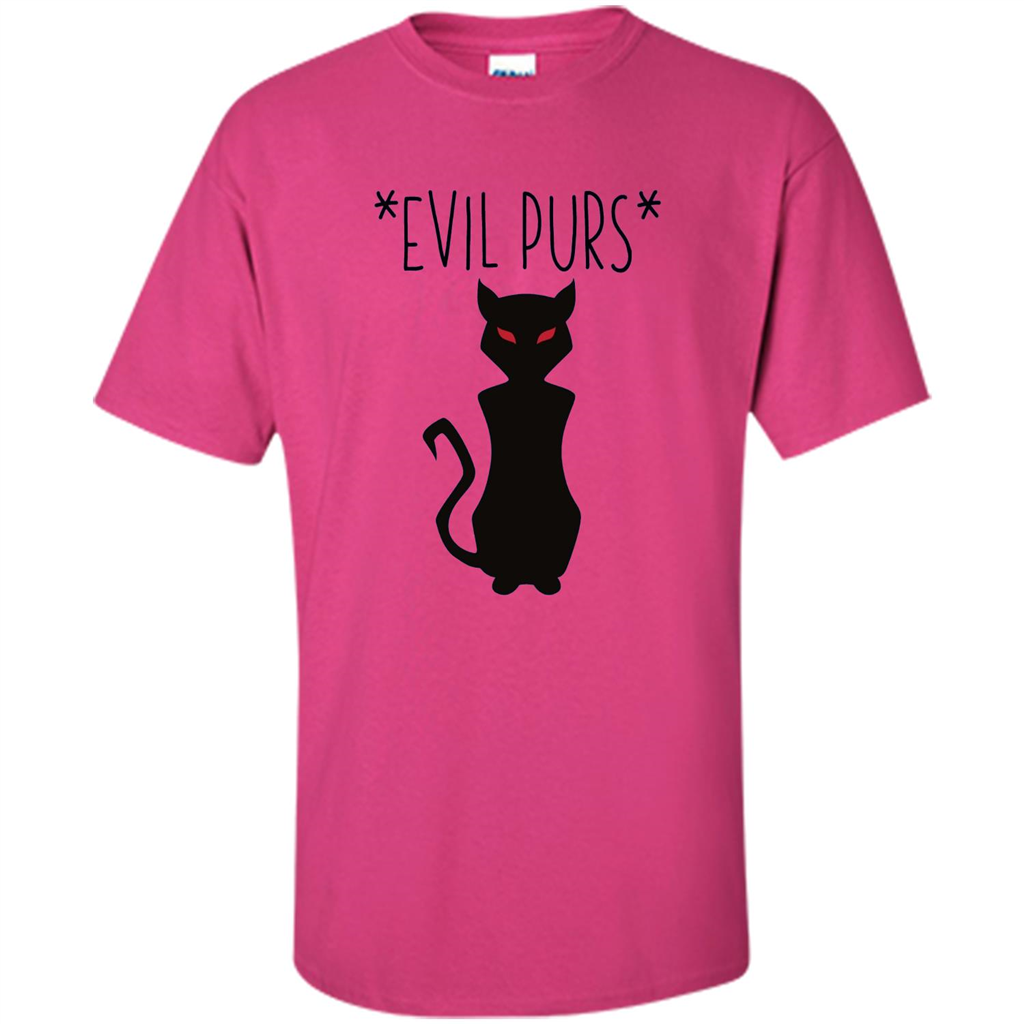 Halloween Black Cat T-shirt Evil Purs Mean Kitty Lovers Gift T-shirt Heliconia