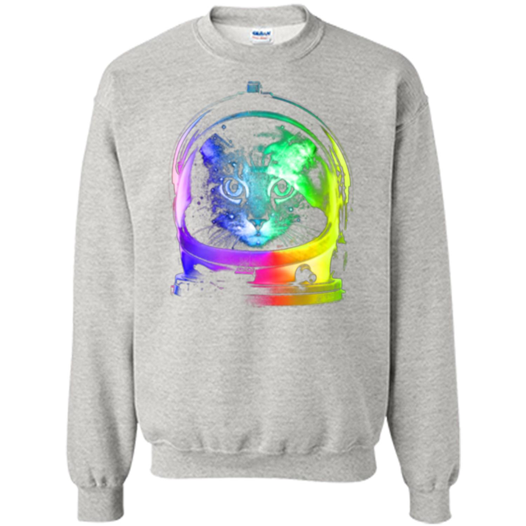 Astronaut Cat T-shirt Ash
