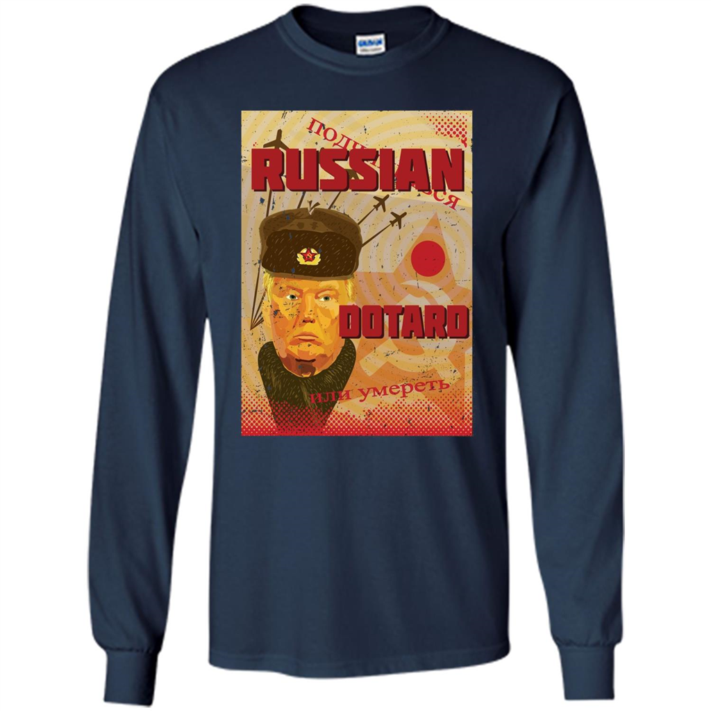 Funny President T-shirt Russian Dotard T-Shirt Navy