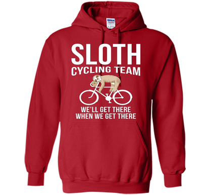 Sloth Cycling Team T-shirt Red