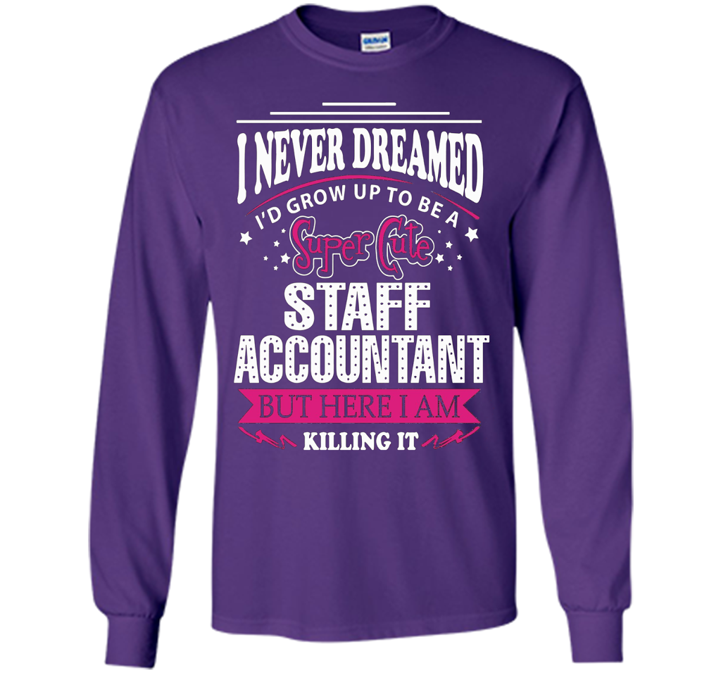Staff Accountant T-Shirt cool shirt Purple
