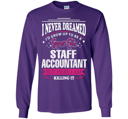 Staff Accountant T-Shirt cool shirt Purple