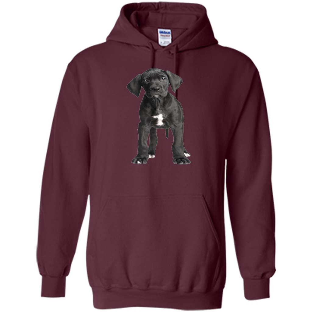 Great Dane Puppy T-shirt Maroon