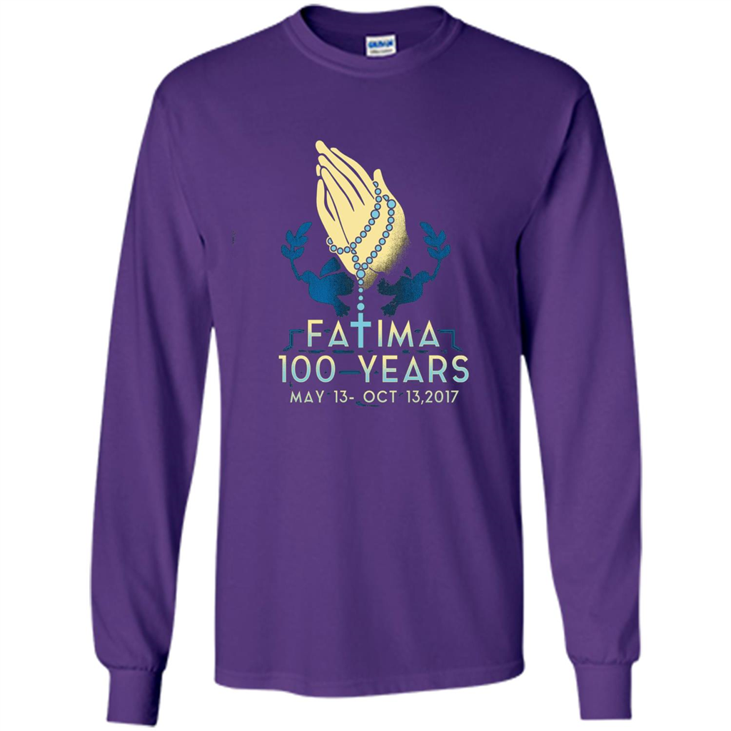 Fatima 100 Years T-shirt Purple