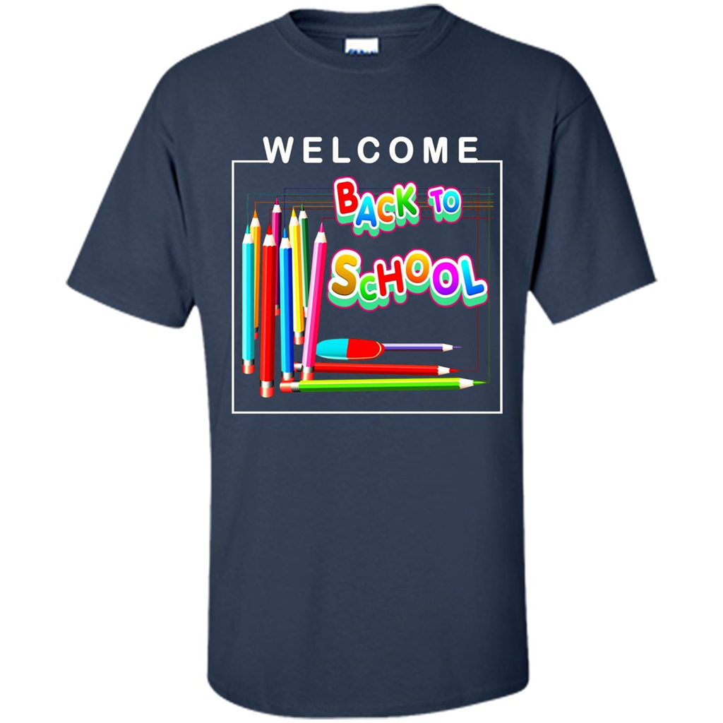 Welcome Back to School T-shirt School Day T-shirt Navy
