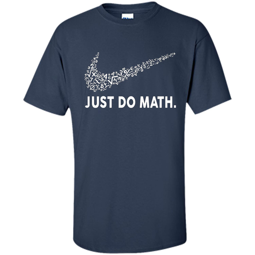 Math T-shirt Just Do Math Navy