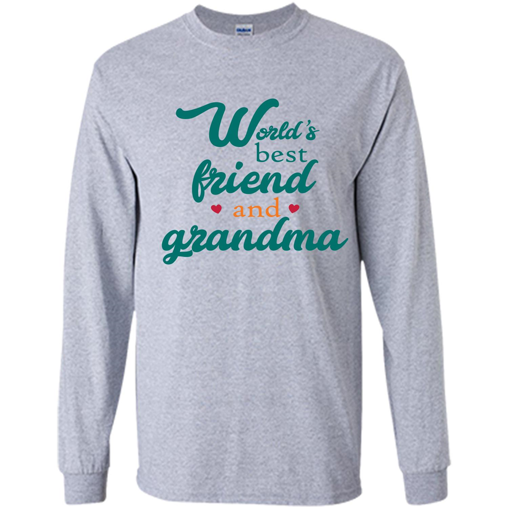 Grandma T-shirt World‰۪s Best Friend And Grandma Sport Grey