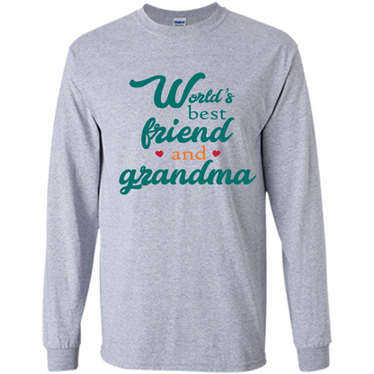Grandma T-shirt World‰۪s Best Friend And Grandma Sport Grey