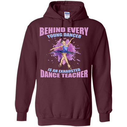 Dancer T-shirt Behind Every Young Dancer Maroon