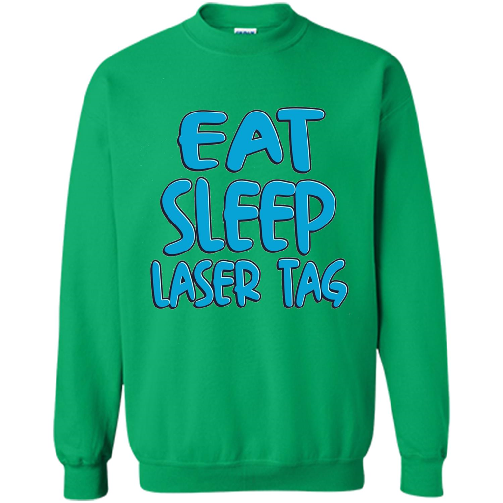 Eat Sleep Laser Tag T-shirt Irish Green