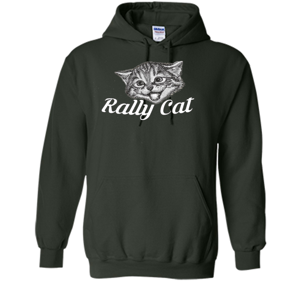Cat Lover T-shirt Saint Louis Rally Cat T-shirt Forest Green