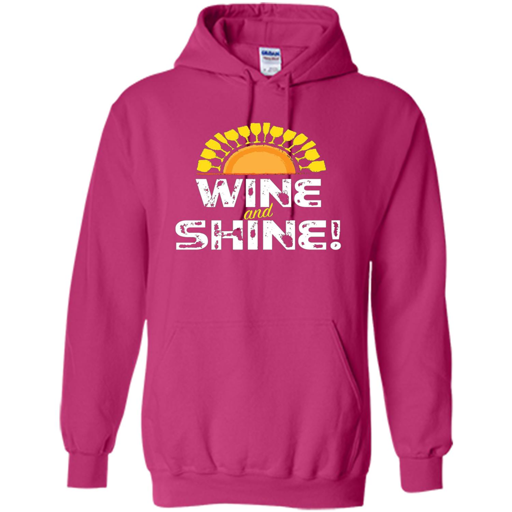 Wine T-shirt Wine And Shine Heliconia