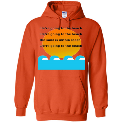 Summer T-shirt We're Going To The Beach T-shirt Orange