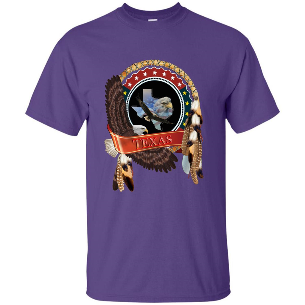 Dream Catcher Texas Art T-shirt Purple