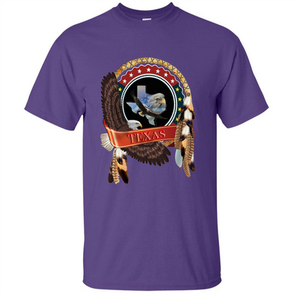 Dream Catcher Texas Art T-shirt Purple