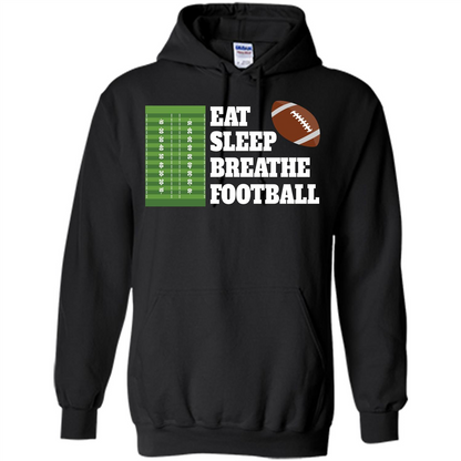 Eat Sleep Breathe Football T-shirt Black
