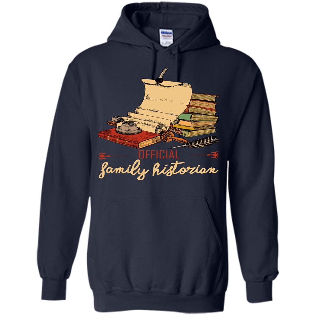 Family T-shirt Official Family Historian Navy