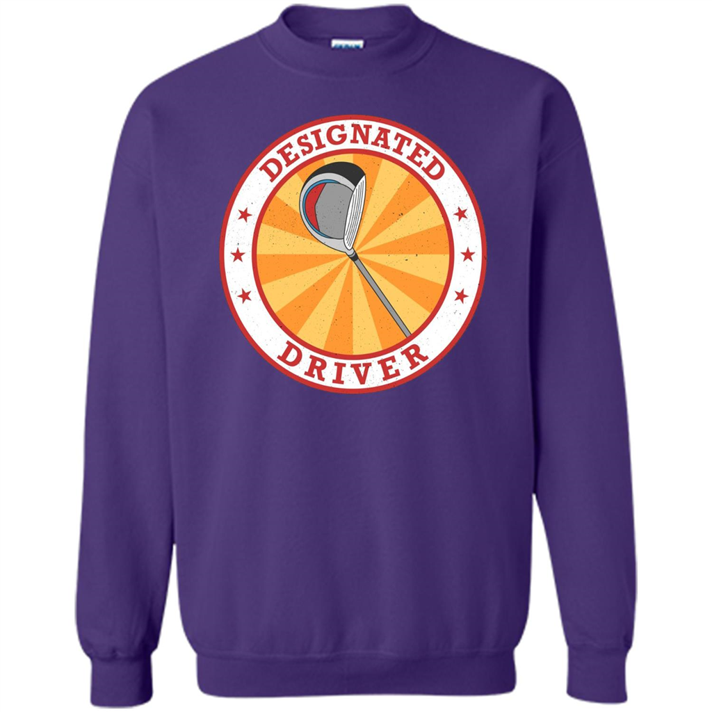Golf T-shirt Designated Driver Funny Golf T-shirt Orange