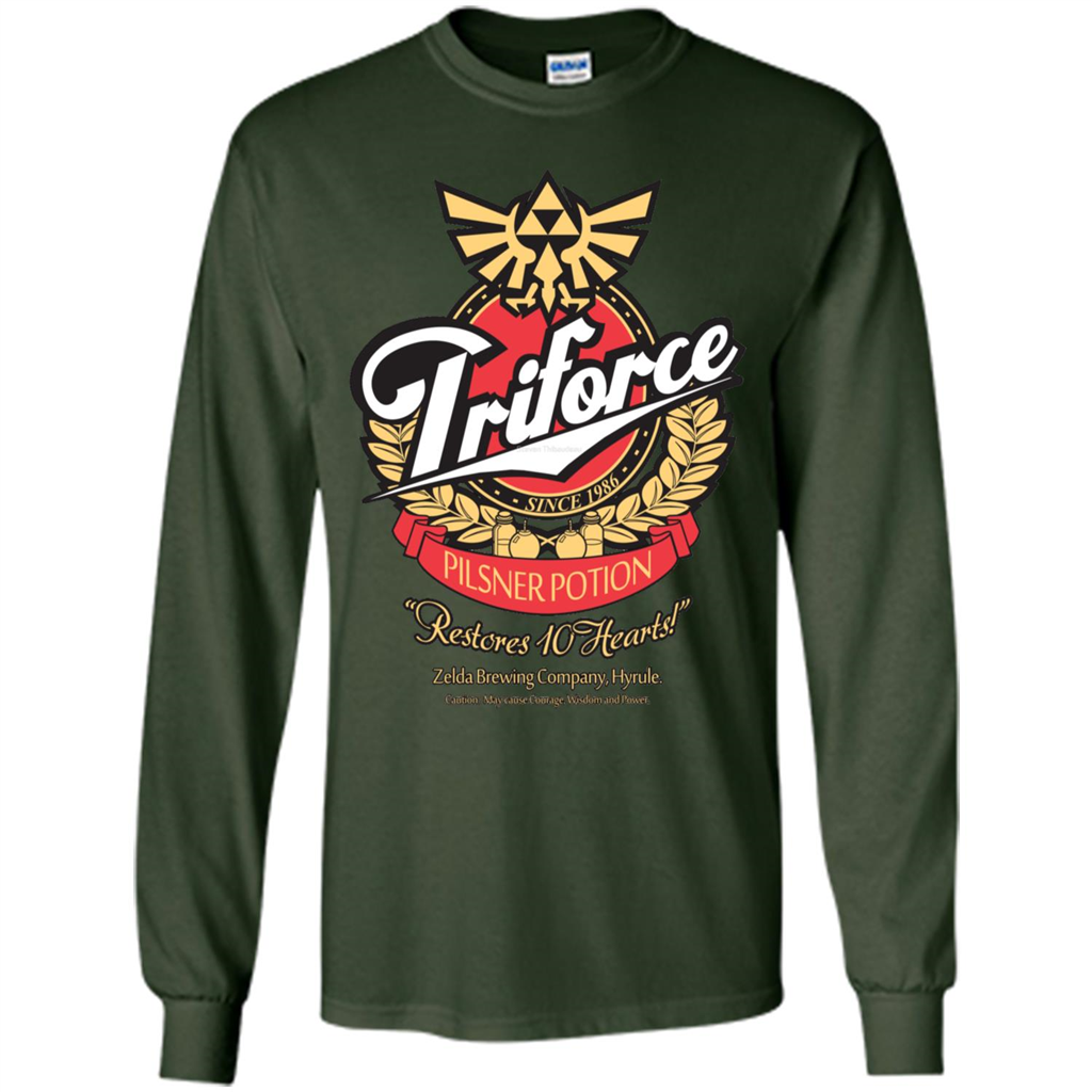 Special Potion Triforce Pilsner Potion T-shirt Forest Green