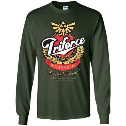 Special Potion Triforce Pilsner Potion T-shirt Forest Green