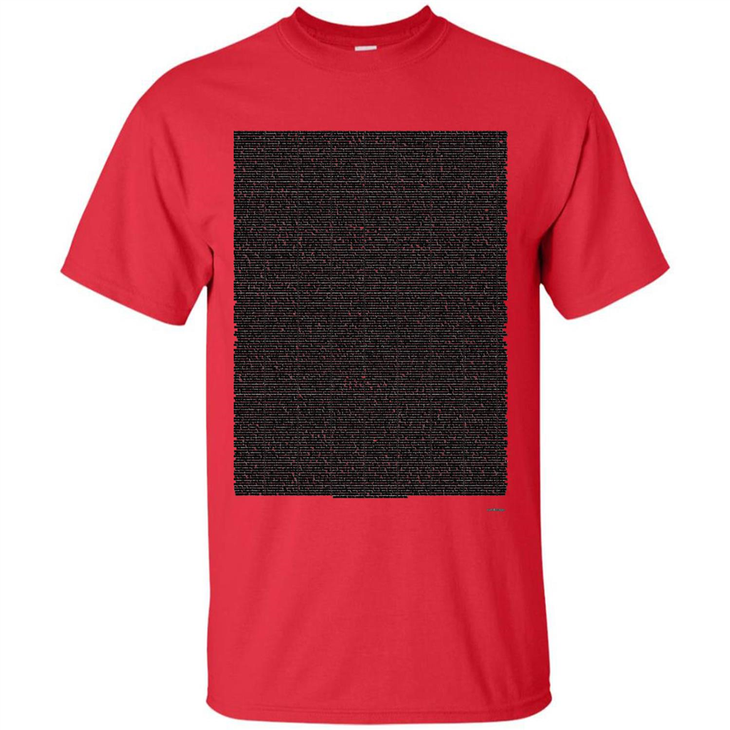 Bee Movie Script T-shirt Red