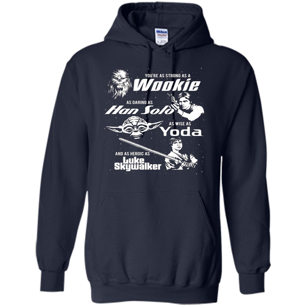 Fathers Day T-shirt Dad Is Cool As Chewy Han Yoda Luke Navy