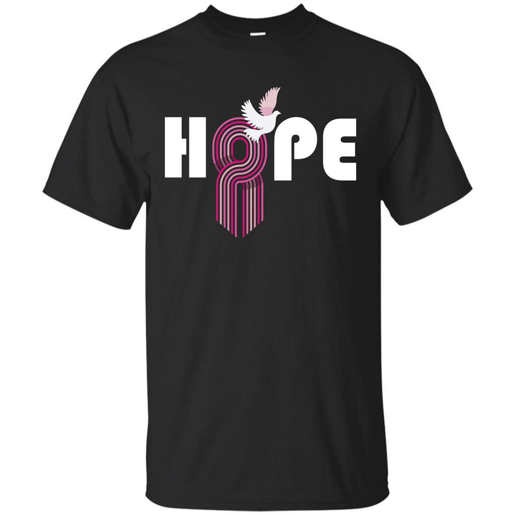 Cancer Awareness T-shirt Hope Black