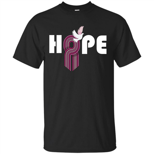 Cancer Awareness T-shirt Hope Black