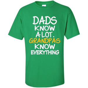 Fathers Day T-shirt Dads Know A Lot Grandpas Know Everything