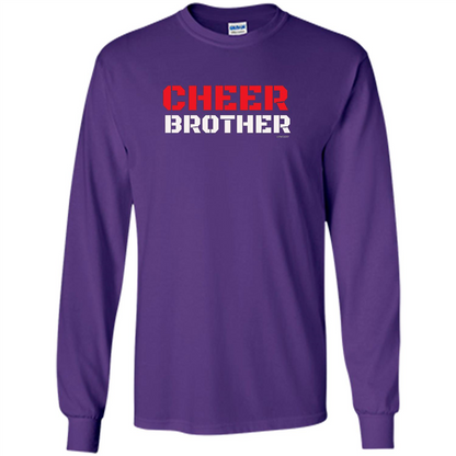Cheer Brother T-Shirt for Brothers of Cheerleaders Purple