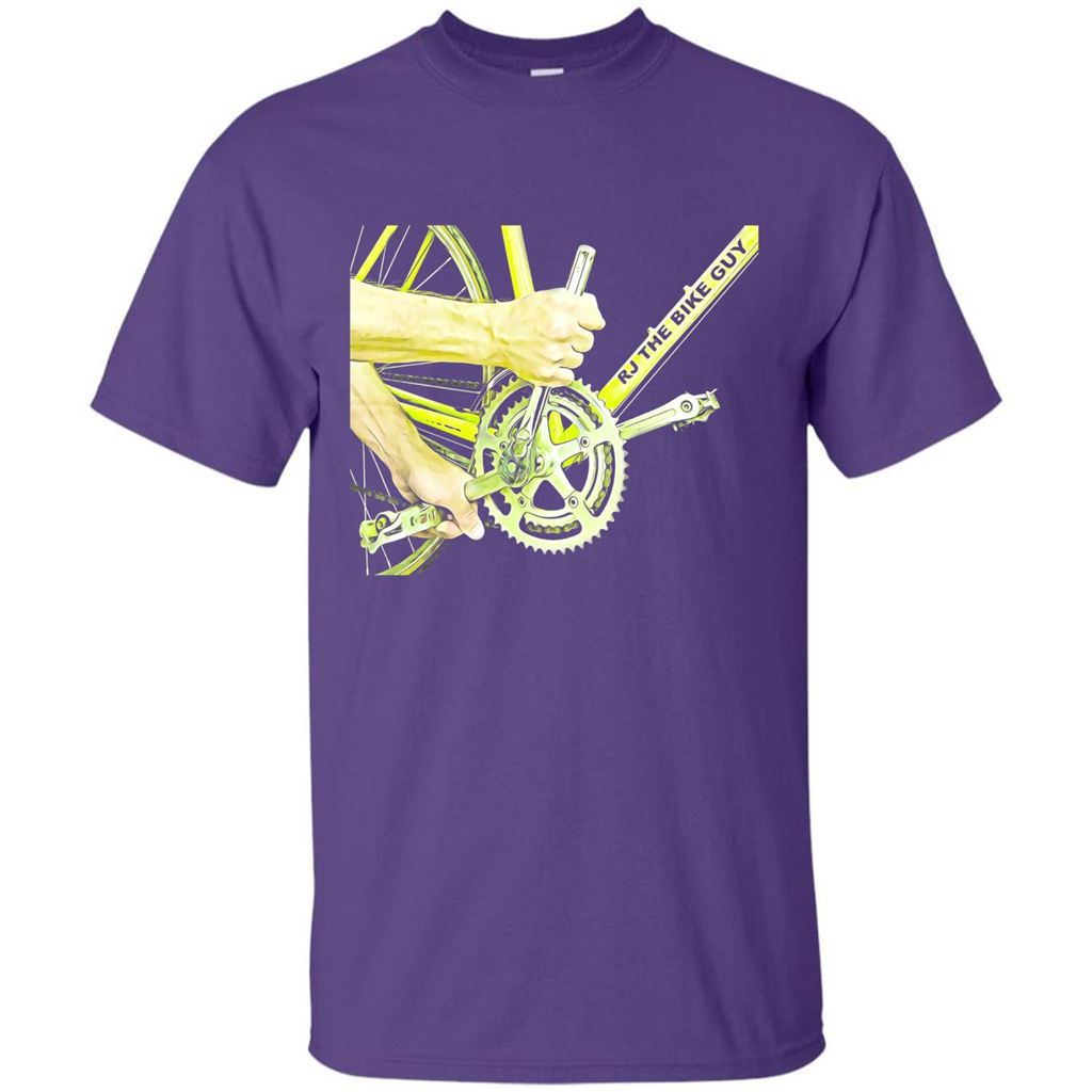 The Bike Guy T-shirt Love Bike T-shirt Purple