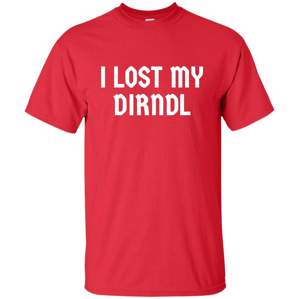 I Lost My Dirndl Oktoberfest Beer Party T-Shirt Red