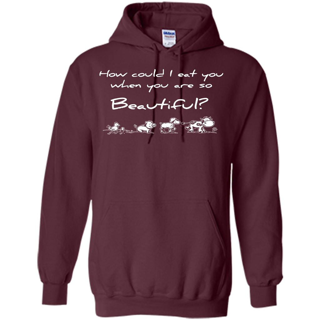 Animal T-shirt How Could I Eat You When You Are So Beautiful Maroon