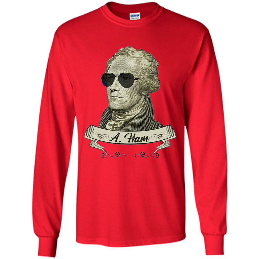 Cool Sunglasses T-shirt Funny Hamilton T-shirt Red