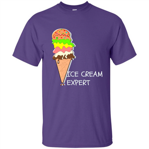 Ice Cream Expert Funny T-Shirt For Ice Cream Lover