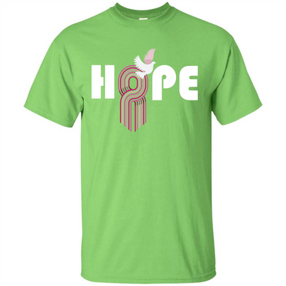 Cancer Awareness T-shirt Hope Lime