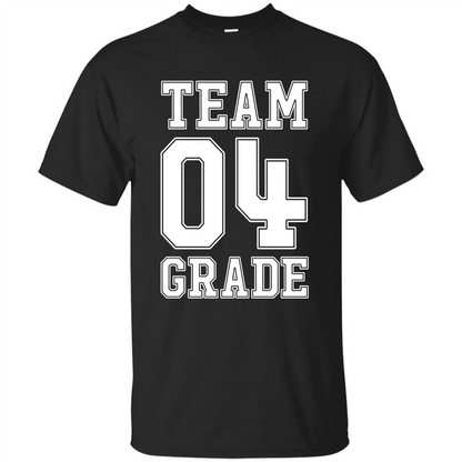 Team Fourth Grade T-shirt Team 4th Grade Back To School T-Shirt Black
