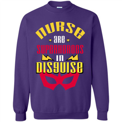Nurse T-shirt Nurse Are Superheroes In Disguise Purple