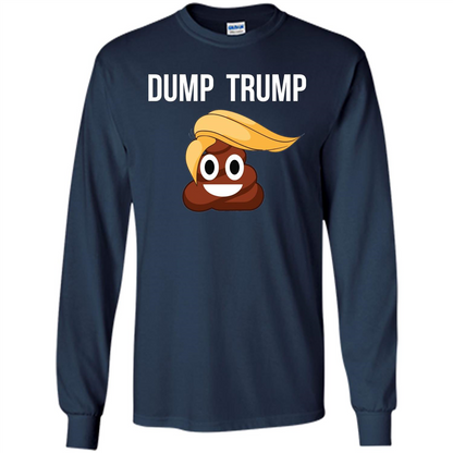Dump Trump - Poop Emoji T-shirt Navy