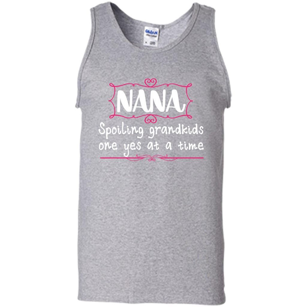Nana T-shirt Nana Spoiling Grandkids One Yes At A Time Sport Grey