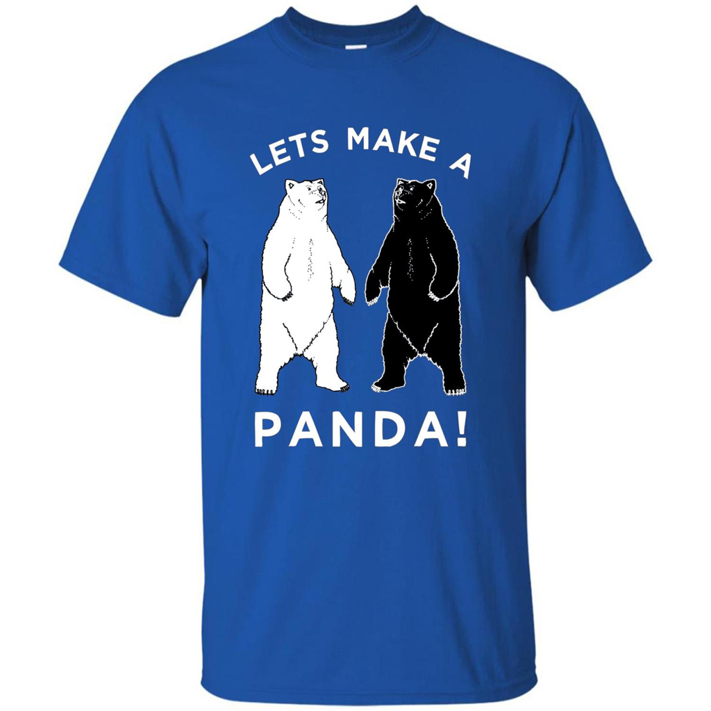Funny Panda T-shirt Lets Make A Panda T-Shirt Royal