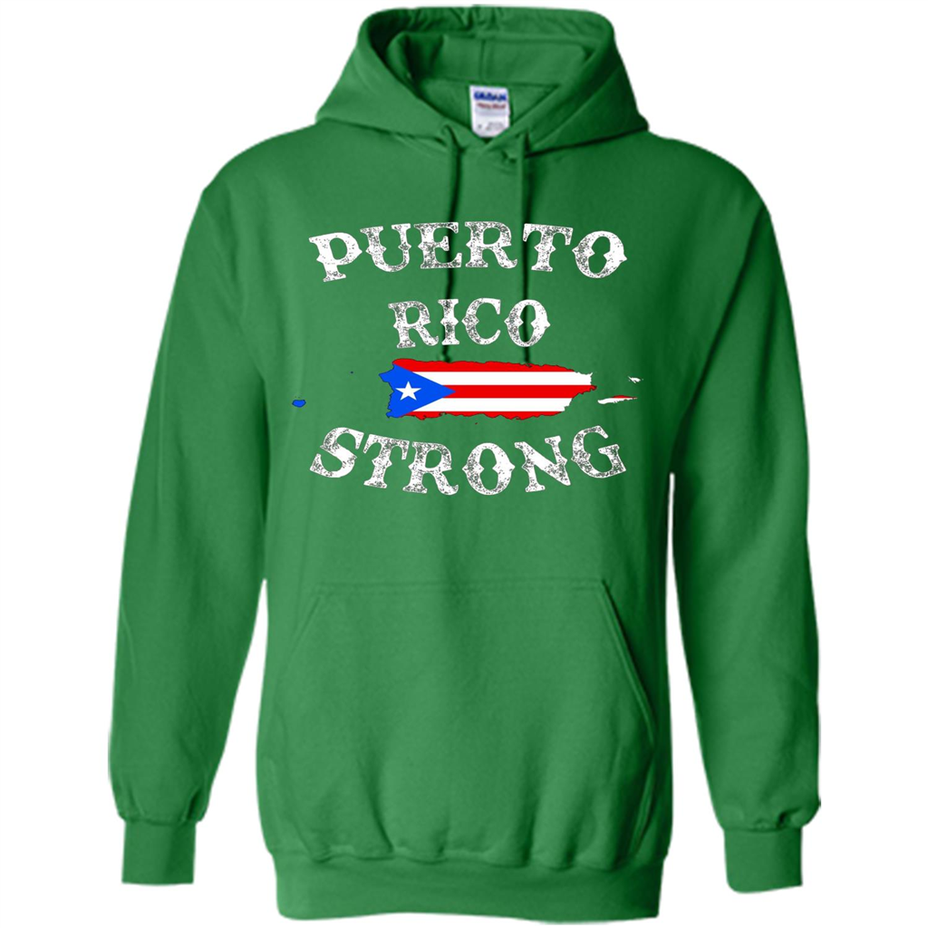 Love Puerto Rico - Puerto Rico Strong Flag T-shirt Irish Green